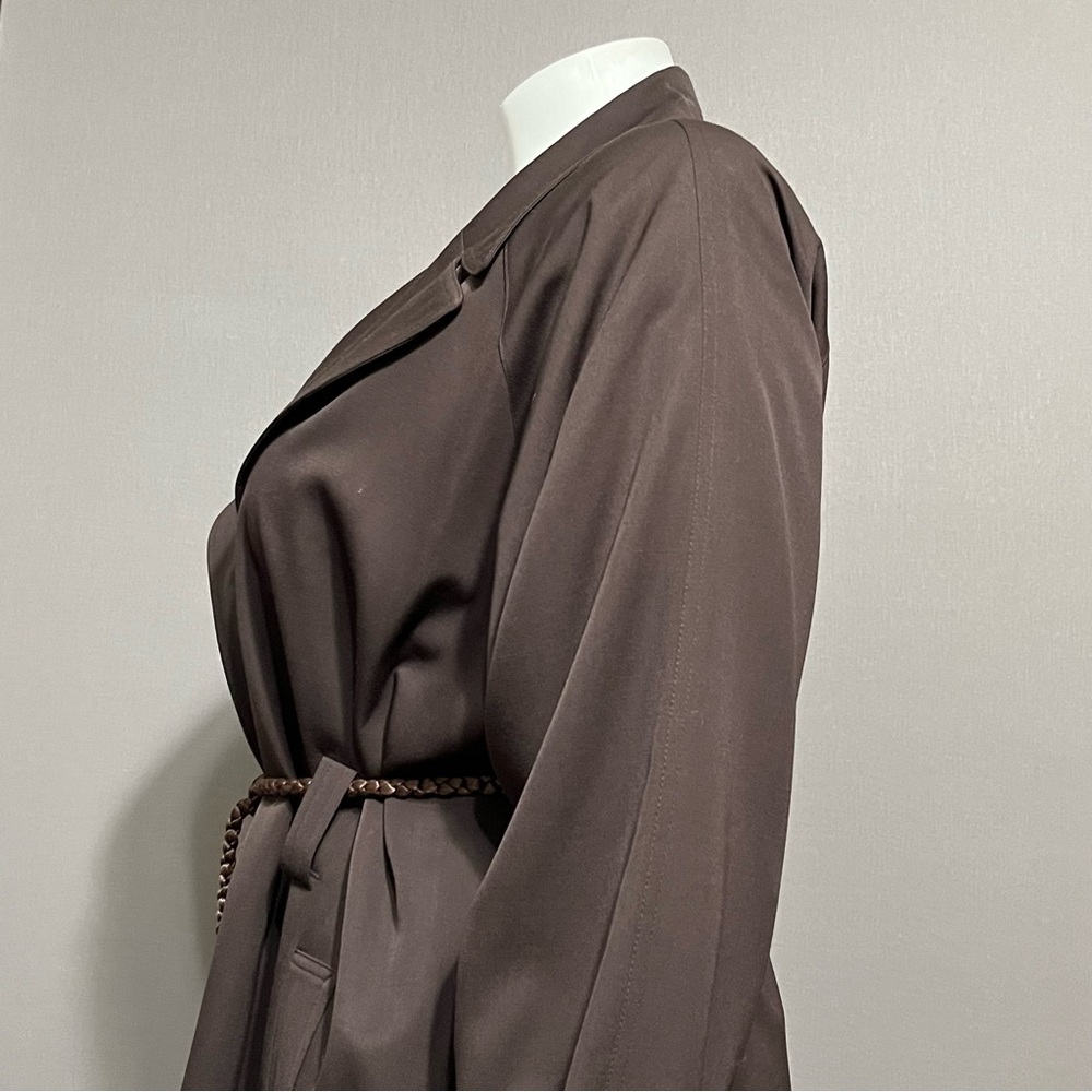 SOLD❌❌❌⭐️Vintage Ellen Tracy Chocolate Brown 100% Pure Wool Jacket  Sz-12 - Picture 2 of 10